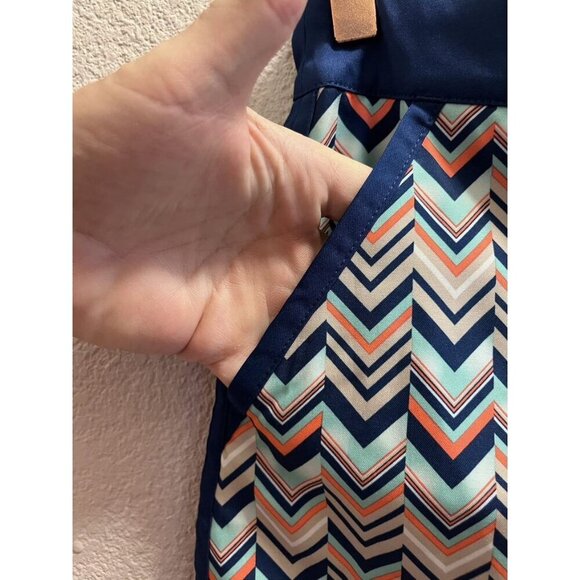LADY HAGEN Womens Multicolor Chevron Print Skort  Size 4  Athletic Fit Polyester - Picture 4 of 11